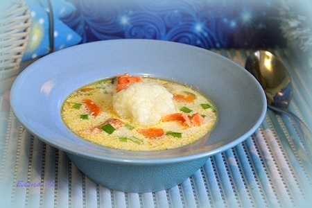Сливочный суп с форелью и рисом: шаг 10
