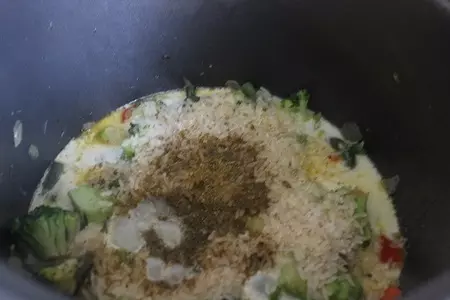 Рис с овощами и креветками (в мультиварке): шаг 5
