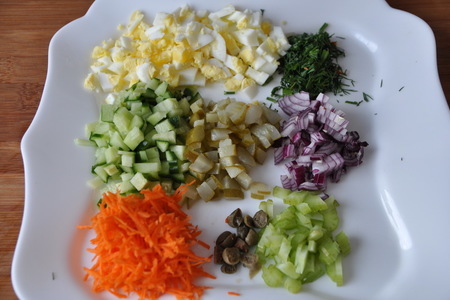 Закусочные "ёлочки" с салатом из тунца: шаг 5