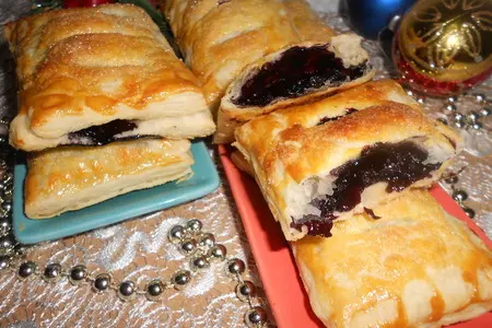 Слойки с черникой: шаг 8