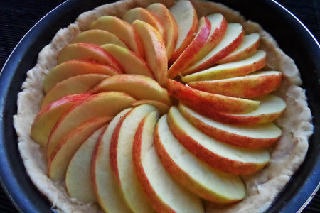  пирог "яблоки в сметанной заливке": шаг 5