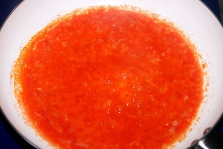 Домашняя паста орекьетте в томатном соусе с креветками: шаг 11