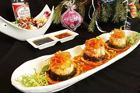 Морские гребешки с апельсиновым соусом и фисташками.: шаг 9