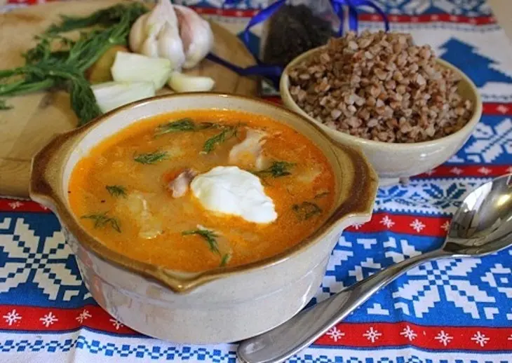 Деревенские кислые щи с гречневой кашей: шаг 9