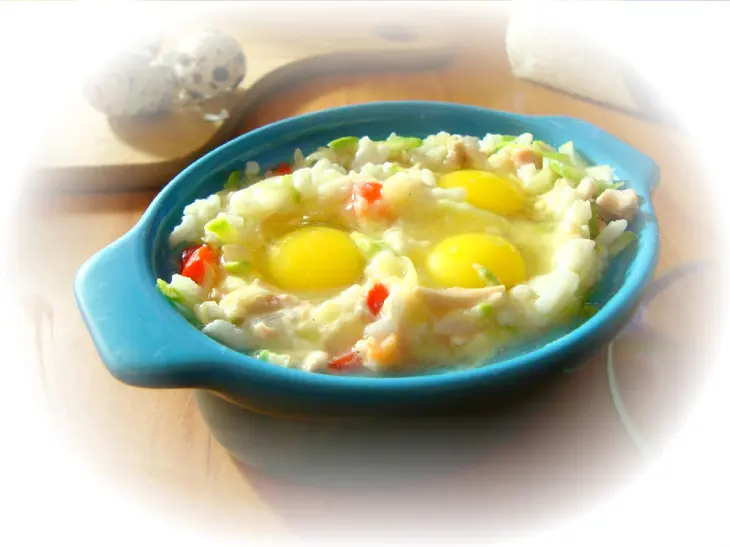 Рисово-овощное суфле с курицей.: шаг 5