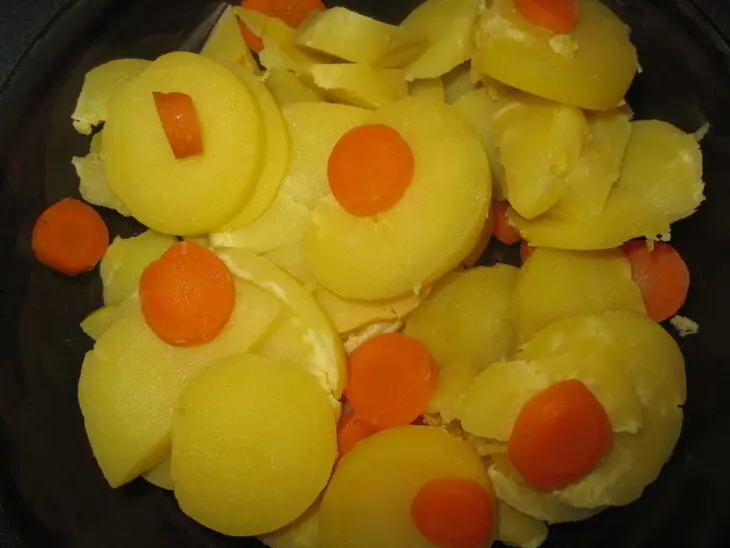 Киш с сыром маскарпоне и овощами: шаг 4