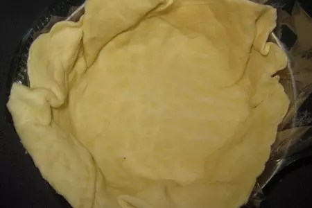 Киш с сыром маскарпоне и овощами: шаг 5