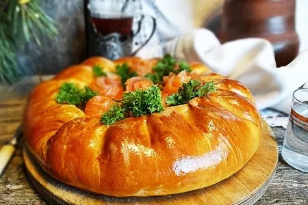 Праздничный расстегай с рыбой: шаг 9