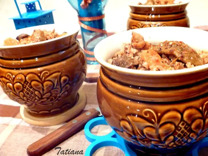 Гречка по-купечески в горшочках: шаг 6