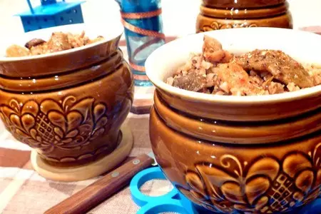 Гречка по-купечески в горшочках: шаг 6