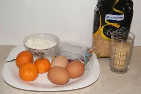 Кексы рождественские с мандаринами: шаг 1