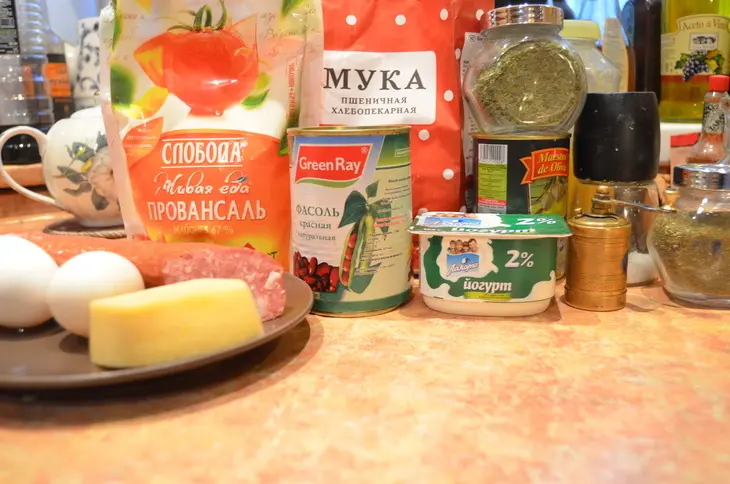 Польский мясной кекс: шаг 1