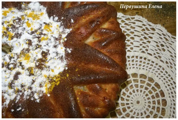 Мятный кекс с хурмой: шаг 6