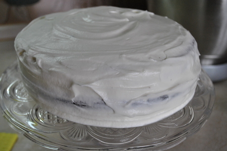 Черемуховый торт с сырным кремом «аромат праздника»: шаг 14