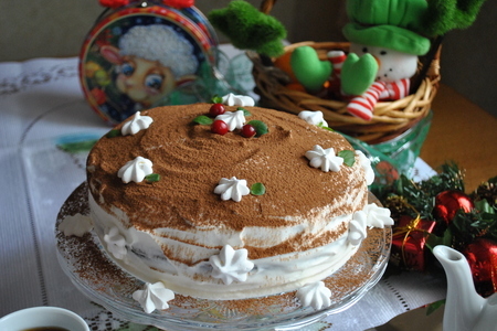 Черемуховый торт с сырным кремом «аромат праздника»: шаг 15