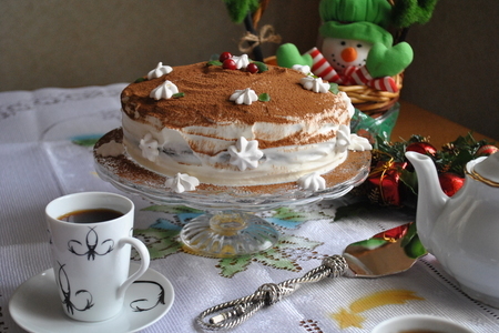 Черемуховый торт с сырным кремом «аромат праздника»: шаг 16