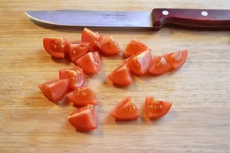 Салат с паровым лососем: шаг 5