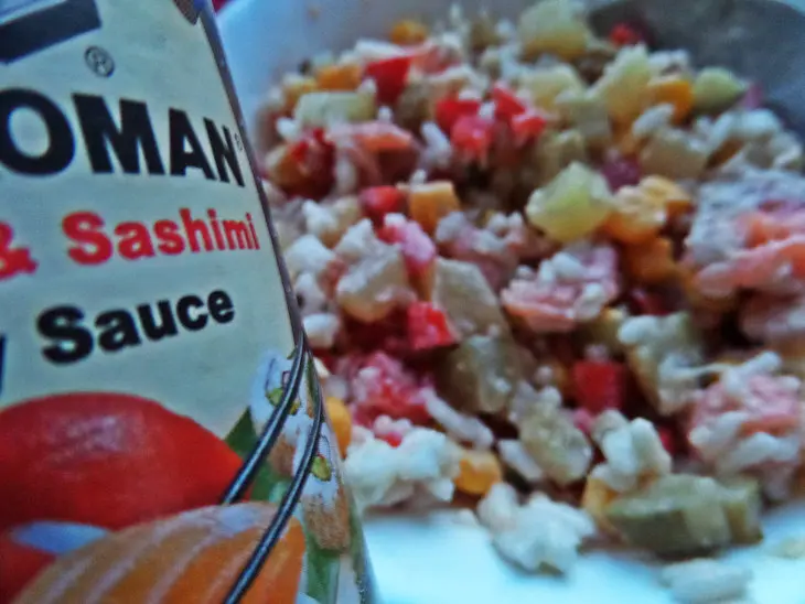 Тортильи с овощами и рыбкой: шаг 4