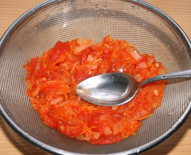 Хрустящий лосось с овощным соусом: шаг 7