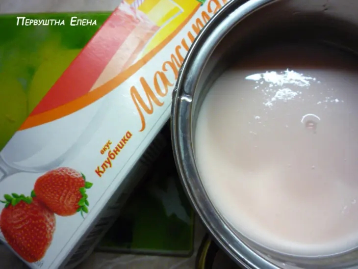Блинчики на основе мажителя с молочно-джемовой прослойкой: шаг 1
