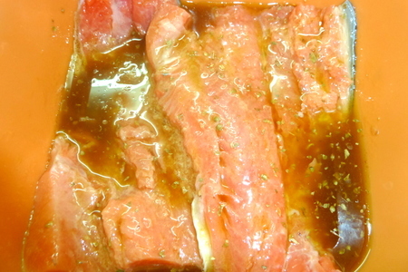 Горячее филе лосося с холодным сливочно-горчичным соусом: шаг 2