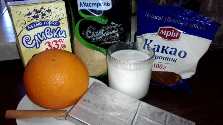 Шоколадное печенье с кокосовым кремом + горячий шоколад с корицей и апельсином: шаг 2