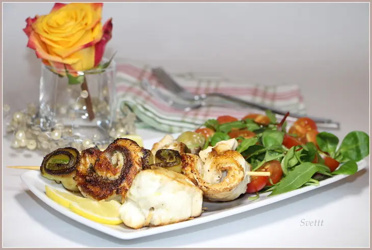 Рулеты из филе дорады: шаг 9