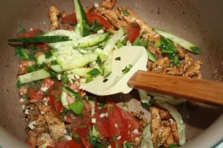 Фунчеза с курицей и овощами в тайском стиле: шаг 5