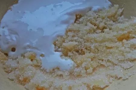 Кекс с мандаринами и клюквой (для жанны): шаг 2