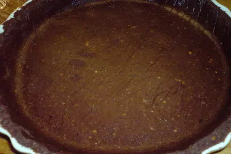 Тарт  "алёнке-сестрёнке"   /с творогом,грушами,на шоколадном песочном тесте: шаг 5