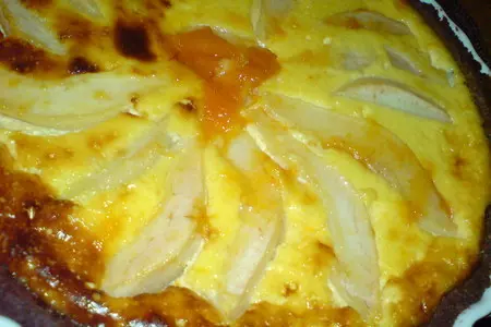 Тарт  "алёнке-сестрёнке"   /с творогом,грушами,на шоколадном песочном тесте: шаг 8