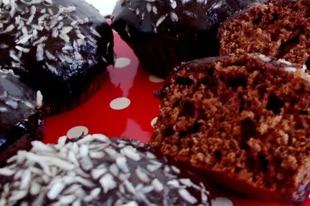 Очень шоколадные маффины. с благодарностью мариночке и катюше.: шаг 7