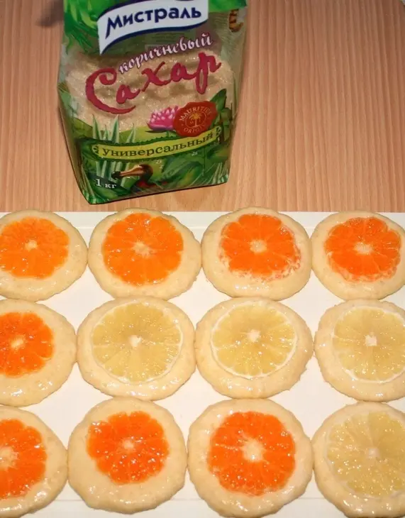 Миндальное печенье с мандаринами и лимоном: шаг 6