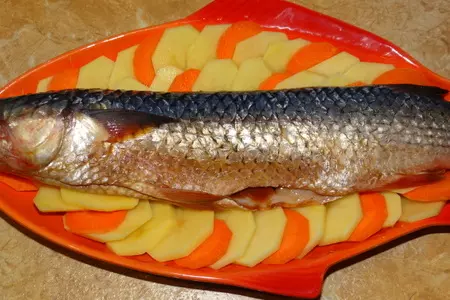 Кефаль терияки, запеченная с овощами: шаг 3