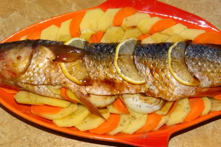 Кефаль терияки, запеченная с овощами: шаг 5