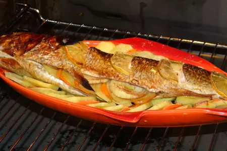 Кефаль терияки, запеченная с овощами: шаг 6