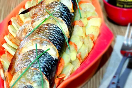 Кефаль терияки, запеченная с овощами: шаг 7