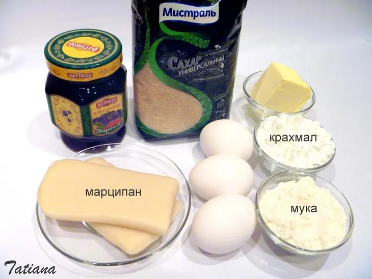 Тарталетки миндальные с марципановым кремом и ежевикой: шаг 3