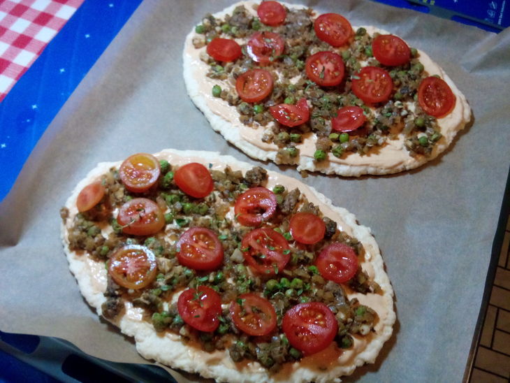 Творожное тесто для пиццы: шаг 4