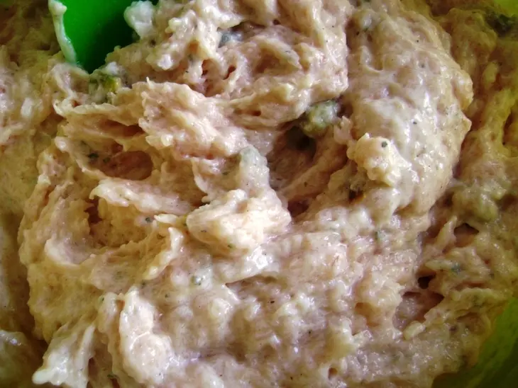 Террин куриный сливочный «белоснежка» и очень вкусный овощной гарнир к нему.: шаг 3