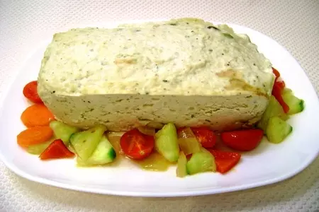 Террин куриный сливочный «белоснежка» и очень вкусный овощной гарнир к нему.: шаг 5