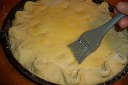Пирог с адыгейским сыром,укропом и чесноком. (фм): шаг 8