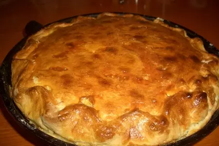Пирог с адыгейским сыром,укропом и чесноком. (фм): шаг 9