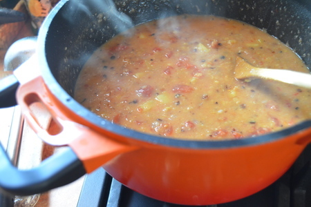 Густой чечевичный суп с томатами: шаг 4