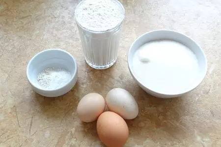 Быстрые открытые кексы с творогом: шаг 1