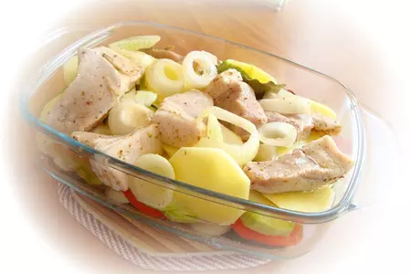 Мясо с овощами из духовки.: шаг 1