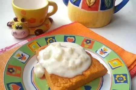 Творожная запеканка с морковью и ананасовым кремом: шаг 8
