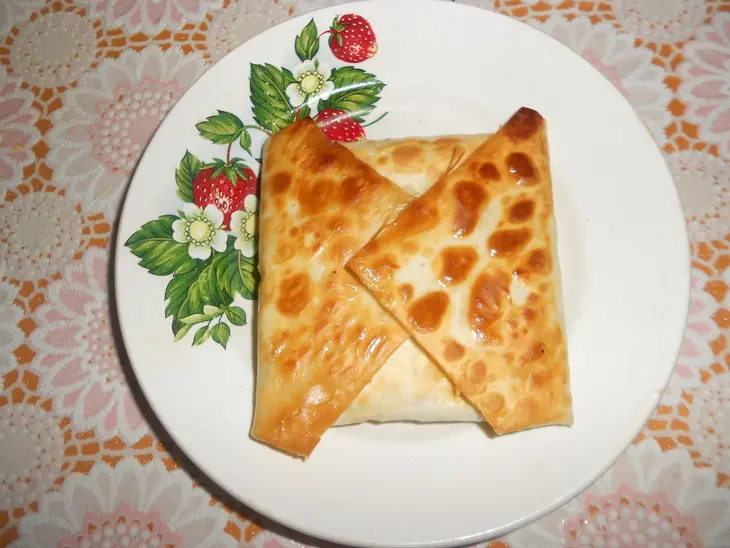 Творожные конвертики с зеленью: шаг 8