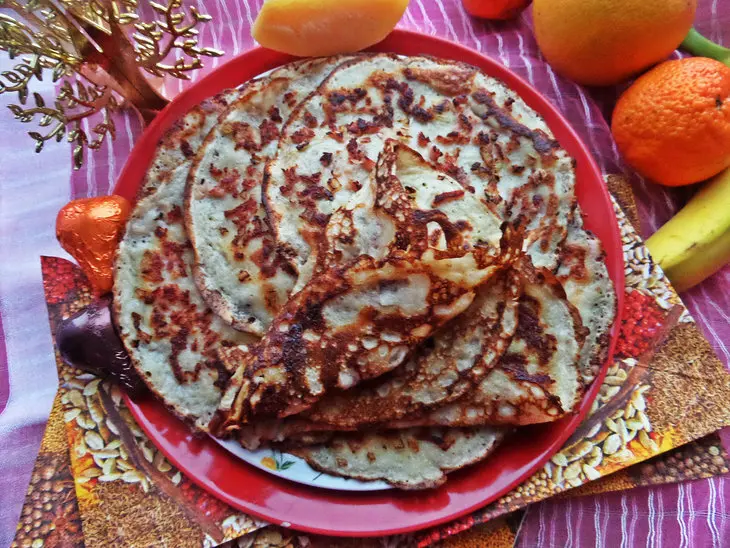 Сырные блины с мясным припёком: шаг 9