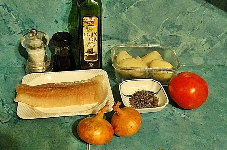 Жаренная на гриле рыба с овощами: шаг 1